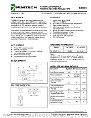 EZ1584CT-1.5 datasheet pdf Semtech
