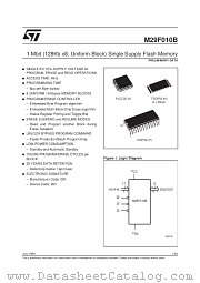 29F010 datasheet pdf SGS Thomson Microelectronics