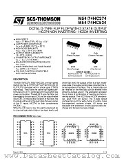 74374-M74HC374 datasheet pdf SGS Thomson Microelectronics