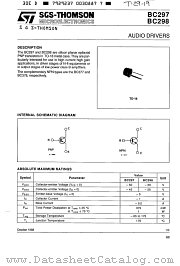 BC298 datasheet pdf SGS Thomson Microelectronics