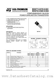 BD670 datasheet pdf SGS Thomson Microelectronics