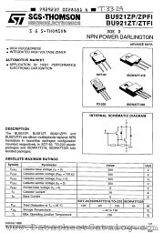 BU921ZPFI datasheet pdf SGS Thomson Microelectronics