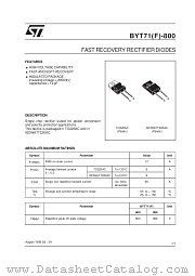 BYT71-800 datasheet pdf SGS Thomson Microelectronics
