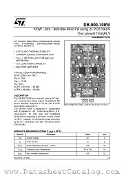 DB-900-100W datasheet pdf SGS Thomson Microelectronics