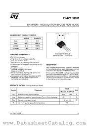 DMV1500MF5 datasheet pdf SGS Thomson Microelectronics