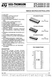 ETL9320 datasheet pdf SGS Thomson Microelectronics