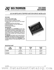 GSD200 datasheet pdf SGS Thomson Microelectronics