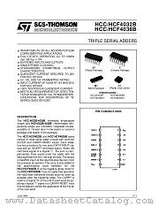 HCC4038BM1 datasheet pdf SGS Thomson Microelectronics