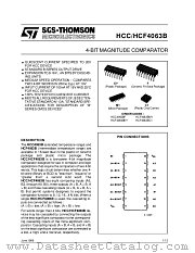 HCC4063BF datasheet pdf SGS Thomson Microelectronics