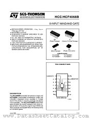 HCC4068BF datasheet pdf SGS Thomson Microelectronics