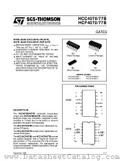 HCF4077BC1 datasheet pdf SGS Thomson Microelectronics