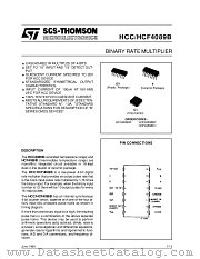 HCC4089BF datasheet pdf SGS Thomson Microelectronics