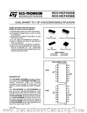 HCC4556BEY datasheet pdf SGS Thomson Microelectronics