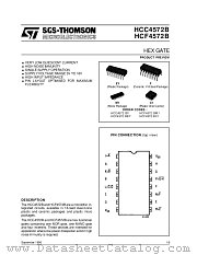 HCC4572BF datasheet pdf SGS Thomson Microelectronics