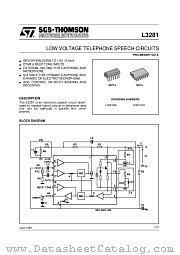 L3281AD1 datasheet pdf SGS Thomson Microelectronics