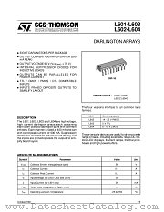 L603C datasheet pdf SGS Thomson Microelectronics
