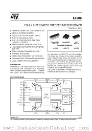 L6208D datasheet pdf SGS Thomson Microelectronics
