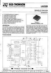 L6232B datasheet pdf SGS Thomson Microelectronics