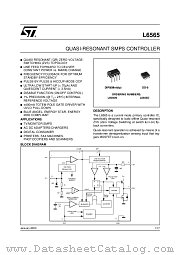 L6565D datasheet pdf SGS Thomson Microelectronics
