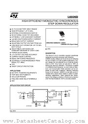 L6926D013TR datasheet pdf SGS Thomson Microelectronics