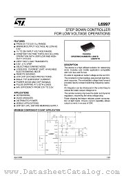 L6997DTR datasheet pdf SGS Thomson Microelectronics