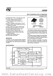L9230DIE1 datasheet pdf SGS Thomson Microelectronics