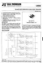 L9363 datasheet pdf SGS Thomson Microelectronics