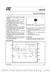 L9613B datasheet pdf SGS Thomson Microelectronics