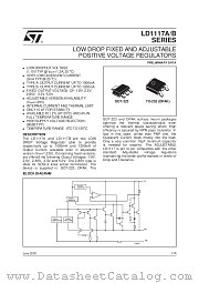 LD1117BST-R datasheet pdf SGS Thomson Microelectronics