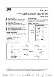 LDO512 datasheet pdf SGS Thomson Microelectronics