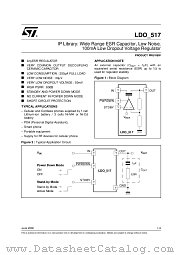 LDO_517 datasheet pdf SGS Thomson Microelectronics