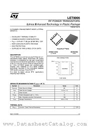 LET9006 datasheet pdf SGS Thomson Microelectronics