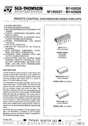 M145028B1 datasheet pdf SGS Thomson Microelectronics