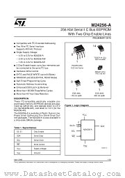 M24256A datasheet pdf SGS Thomson Microelectronics