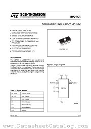 M27256-4F6 datasheet pdf SGS Thomson Microelectronics