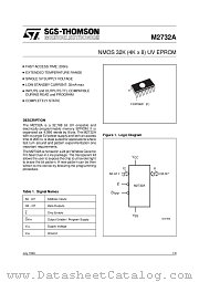 M2732A-2F6 datasheet pdf SGS Thomson Microelectronics