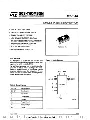 M2764A-2F1 datasheet pdf SGS Thomson Microelectronics