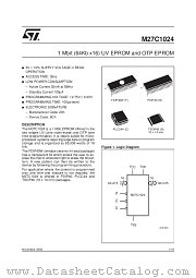 M27C1024-80C6TR datasheet pdf SGS Thomson Microelectronics