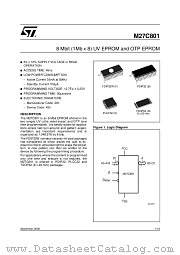 M27C801-120N1X datasheet pdf SGS Thomson Microelectronics