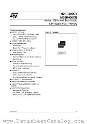 M28R400CTB120ZB6T datasheet pdf SGS Thomson Microelectronics