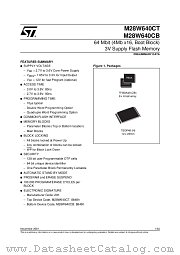 M28W640CB80ZB1T datasheet pdf SGS Thomson Microelectronics