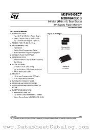 M28W640ECT85ZB1 datasheet pdf SGS Thomson Microelectronics