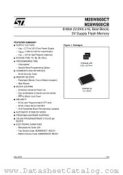 M28W800CB70ZB6T datasheet pdf SGS Thomson Microelectronics