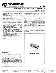 M293B1 datasheet pdf SGS Thomson Microelectronics