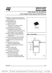 M29W102BB70NZ6T datasheet pdf SGS Thomson Microelectronics