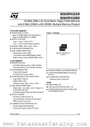 M36DR432BD12ZA6T datasheet pdf SGS Thomson Microelectronics