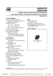 M36W216TI70ZA1T datasheet pdf SGS Thomson Microelectronics
