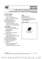 M36W432T85ZA1T datasheet pdf SGS Thomson Microelectronics