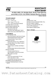 M36WV864T10ZA6T datasheet pdf SGS Thomson Microelectronics