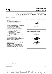 M40SZ100YMH6 datasheet pdf SGS Thomson Microelectronics